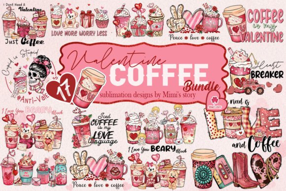 Download Coffee Valentine's Day PNG Bundle - Valentine's day Collection