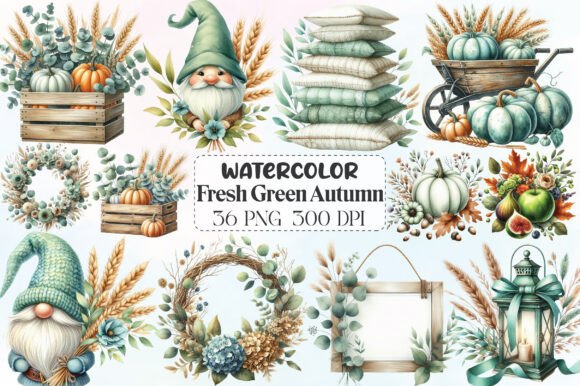 Download Mint Fresh Green Autumn Clipart - Fresh green Collection