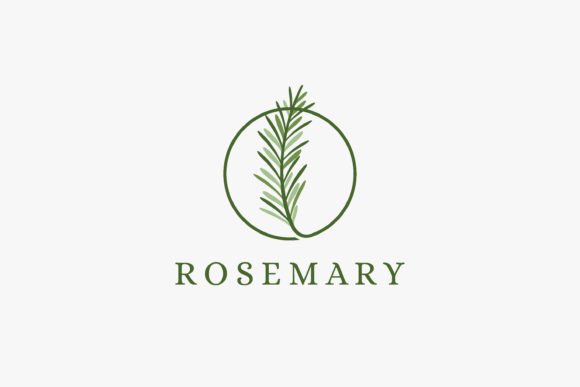 Download Fresh Green Frame Rosemary Logo - Premium Resources
