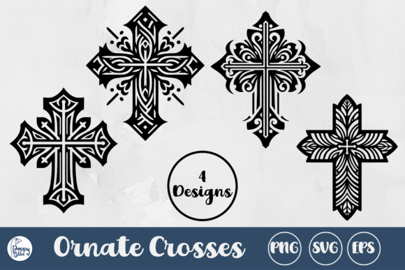 Download Ornate Crosses Svg Bundle - Crosses Collection