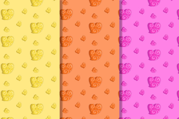 Download Kawaii Heart Lovely Fun Pattern - Love Collection