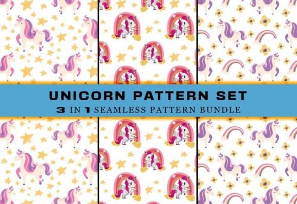 Download Unicorn Seamless Pattern Digital Papers - Digital papers Collection