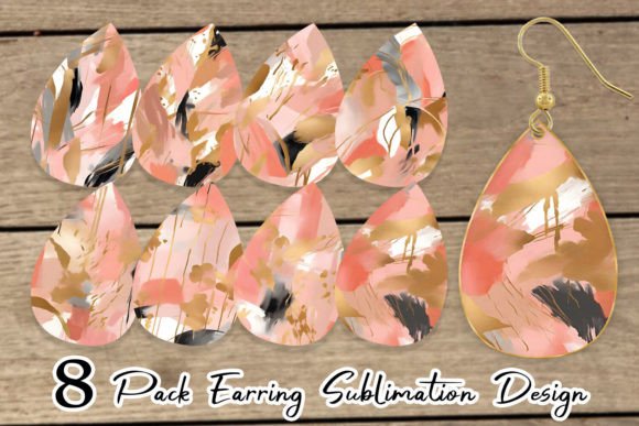 Download Earring Contemporary Art Pink - Ink Collection