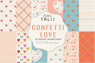 Download Confetti Love Digital Paper - Love Collection