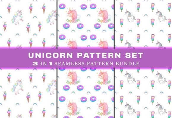 Download Unicorn Seamless Pattern Digital Papers - Digital papers Collection