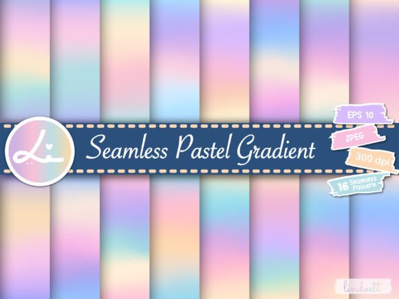 Download Seamless Pastel Gradient Digital Papers - Digital papers Collection