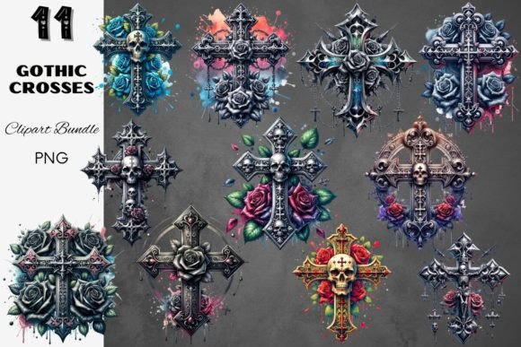 Download Gothic Crosses Dark Goth Emo Punk Cross - Crosses Collection