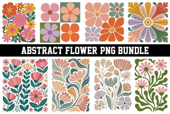 Download Abstract Boho Flower PNG Bundle. - Boho flower Collection