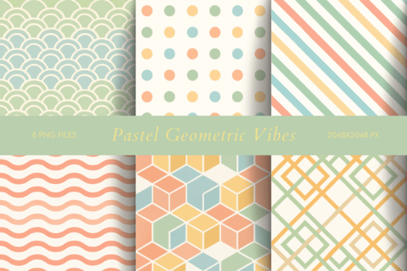 Download Pastel Geometric Vibes - Pastel geometric Collection