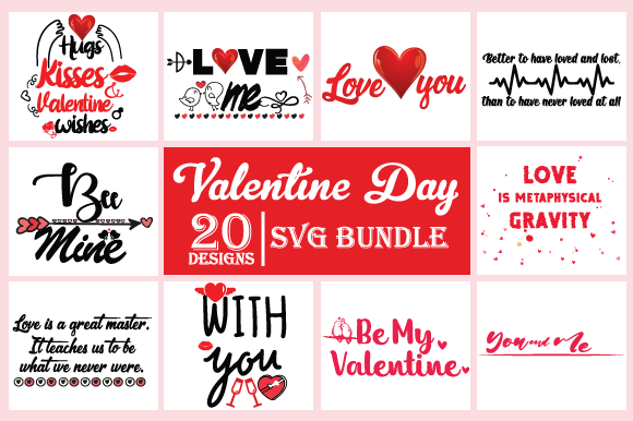 Download Valentine's Day Svg Bundle - Free Design - Valentine's day Collection