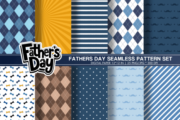 Download Fathers Day Pattern, Dad Digital Papers - Digital papers Collection