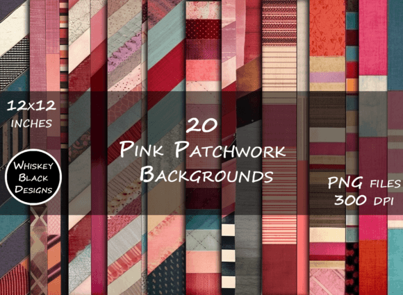 Download Pink Patchwork BoHo Background Papers - Ink Collection