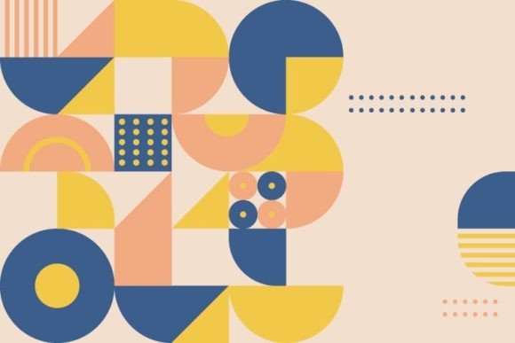Download Flat Pastel Geometric Background Design - Pastel geometric Collection