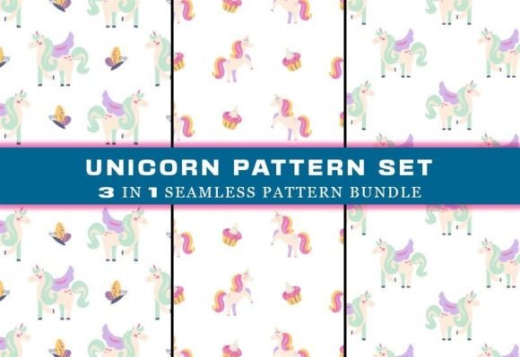 Download Unicorn Seamless Pattern Digital Papers - Digital papers Collection