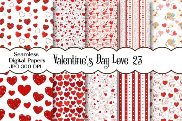 Download Valentine’s Day Love Digital Paper - Love Collection