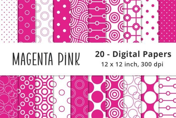 Download Bright Magenta Pink Polka Dot Background - Ink Collection